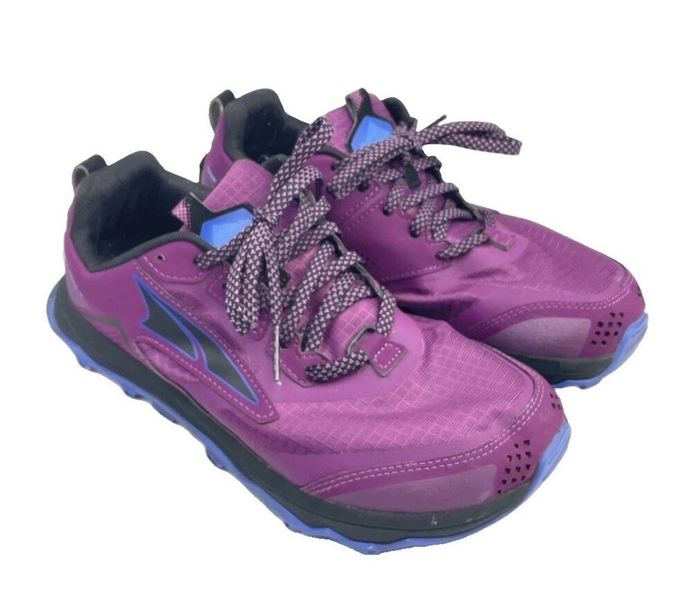 Altra Lone Peak 5 Womens Size 11 Purple Trail Running Hiking No Insoles*